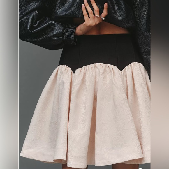 Maeve Basque-Waist Knit Jacquard Mini Skirt size s - Picture 8 of 9